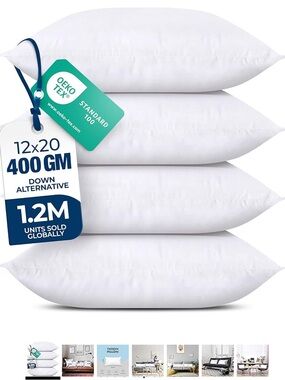 UTopia White Pillow Inserts - Pack of 4